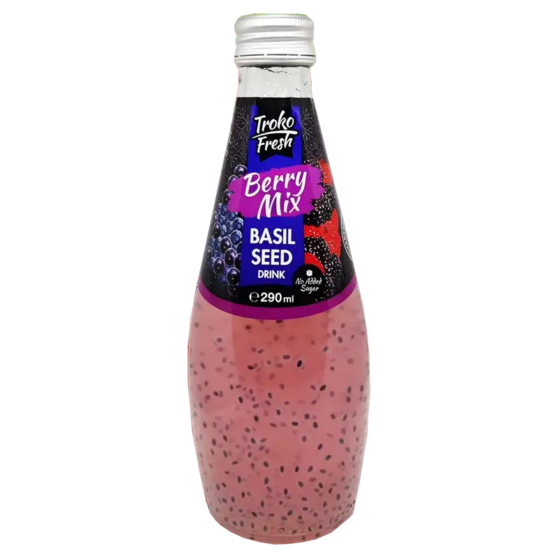 TROKOFRESH BASIL SEED DRINK - BERRY MIX 290ml